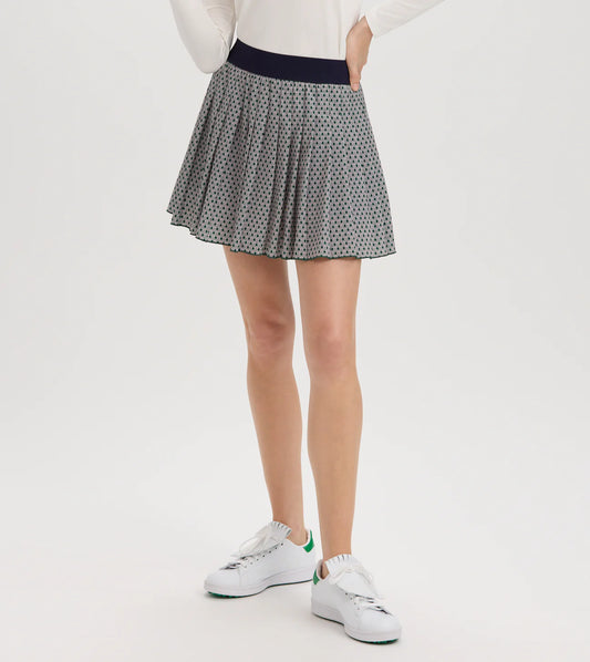 Geo Print Pleated Skort - Hunter Geo