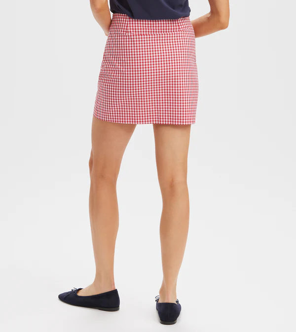 Gingham Mini Skirt - Red Gingham