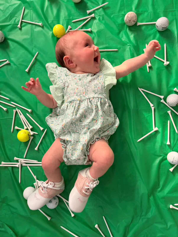 Golf - Baby Girl Bubble Romper