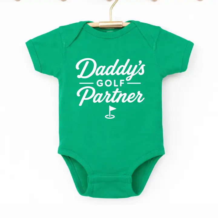 Golfer Baby Onesie - Daddy’s Golf Partner