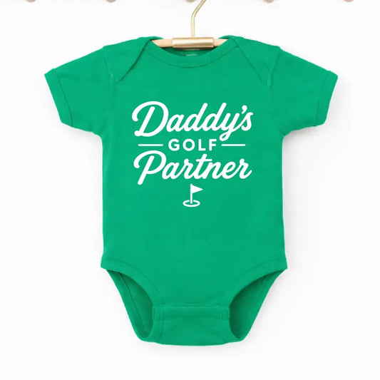 Golfer Baby Onesie - Daddy’s Golf Partner