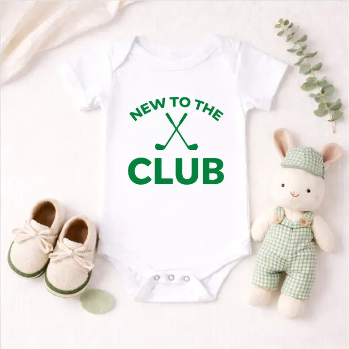 New To the Club - Golf Onesie - White