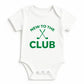 New To the Club - Golf Onesie - White