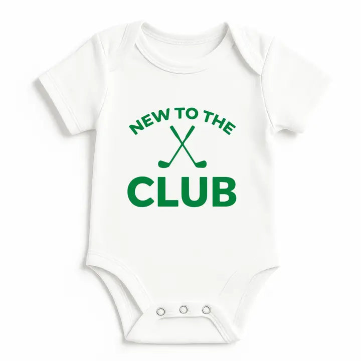 New To the Club - Golf Onesie - White