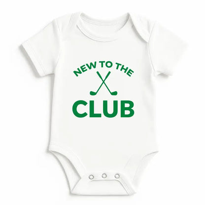 New To the Club - Golf Onesie - White