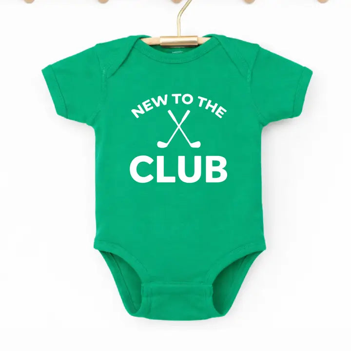 New To the Club, Golf Onesie - Green