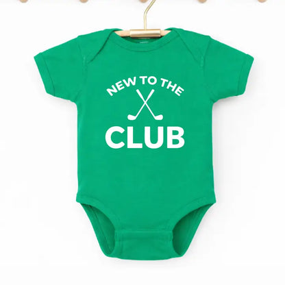 New To the Club, Golf Onesie - Green