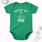 Cutest By Par - Golf Baby Onesie - Green