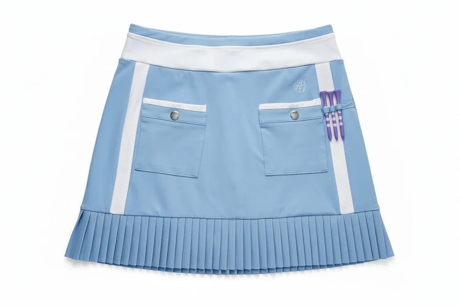 Gracie Skort – Luxury Golf, Tennis, Pickleball, Active - Cloud Light Blue