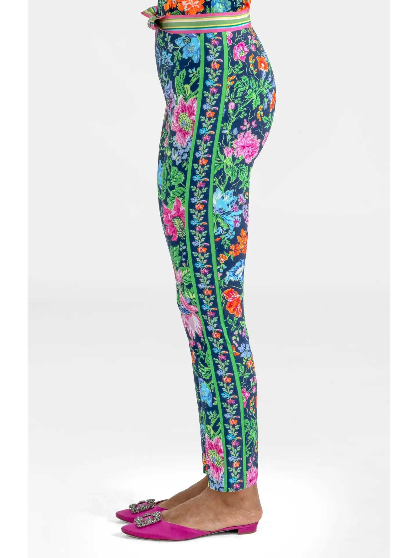 Gripeless Pull On Pants - English Garden