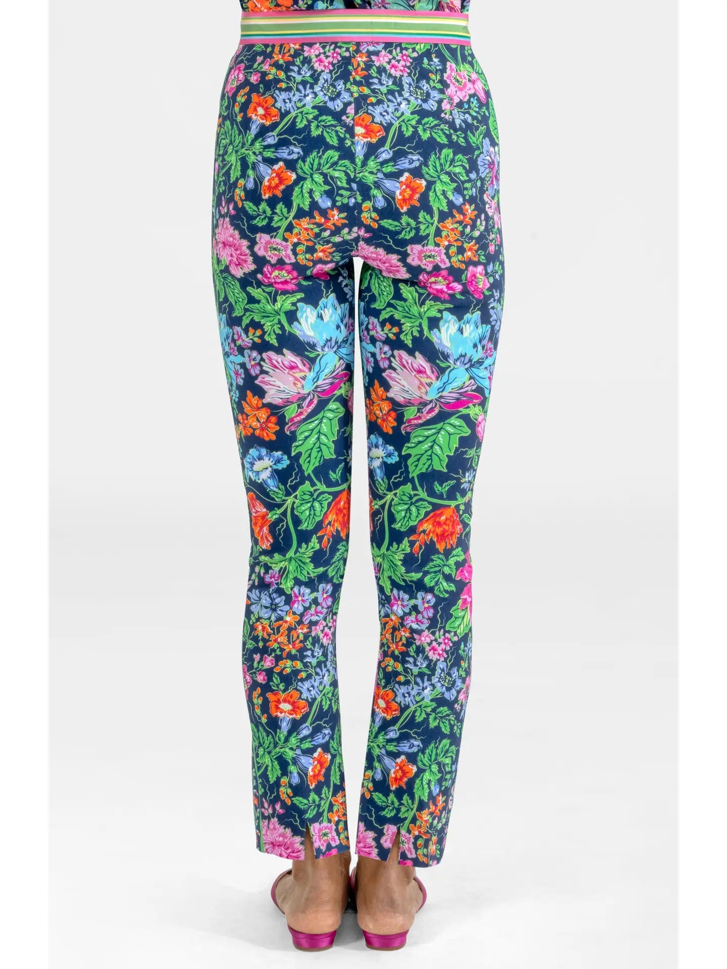 Gripeless Pull On Pants - English Garden