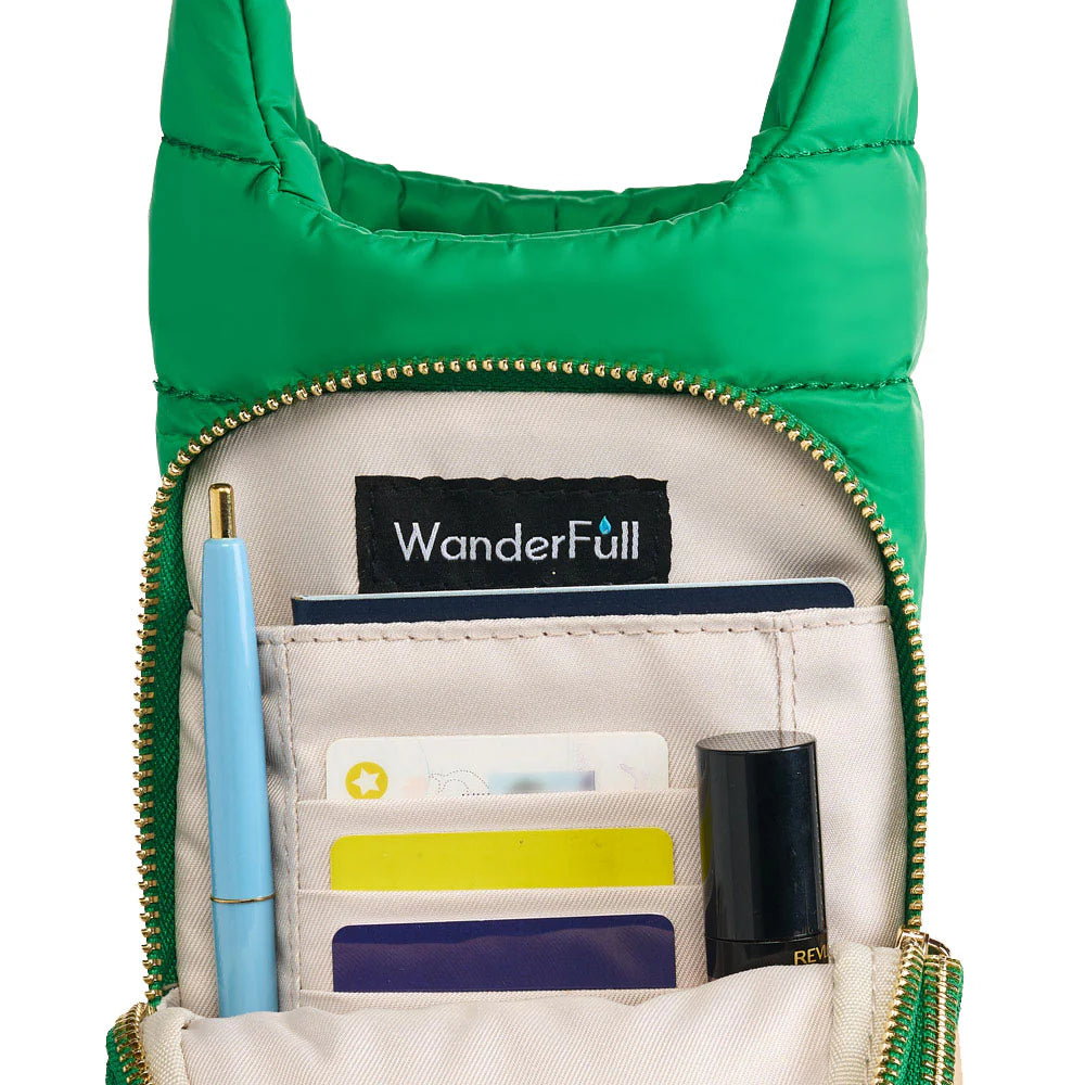Kelly Green Matte HydroBag® with Pink/Green Strap