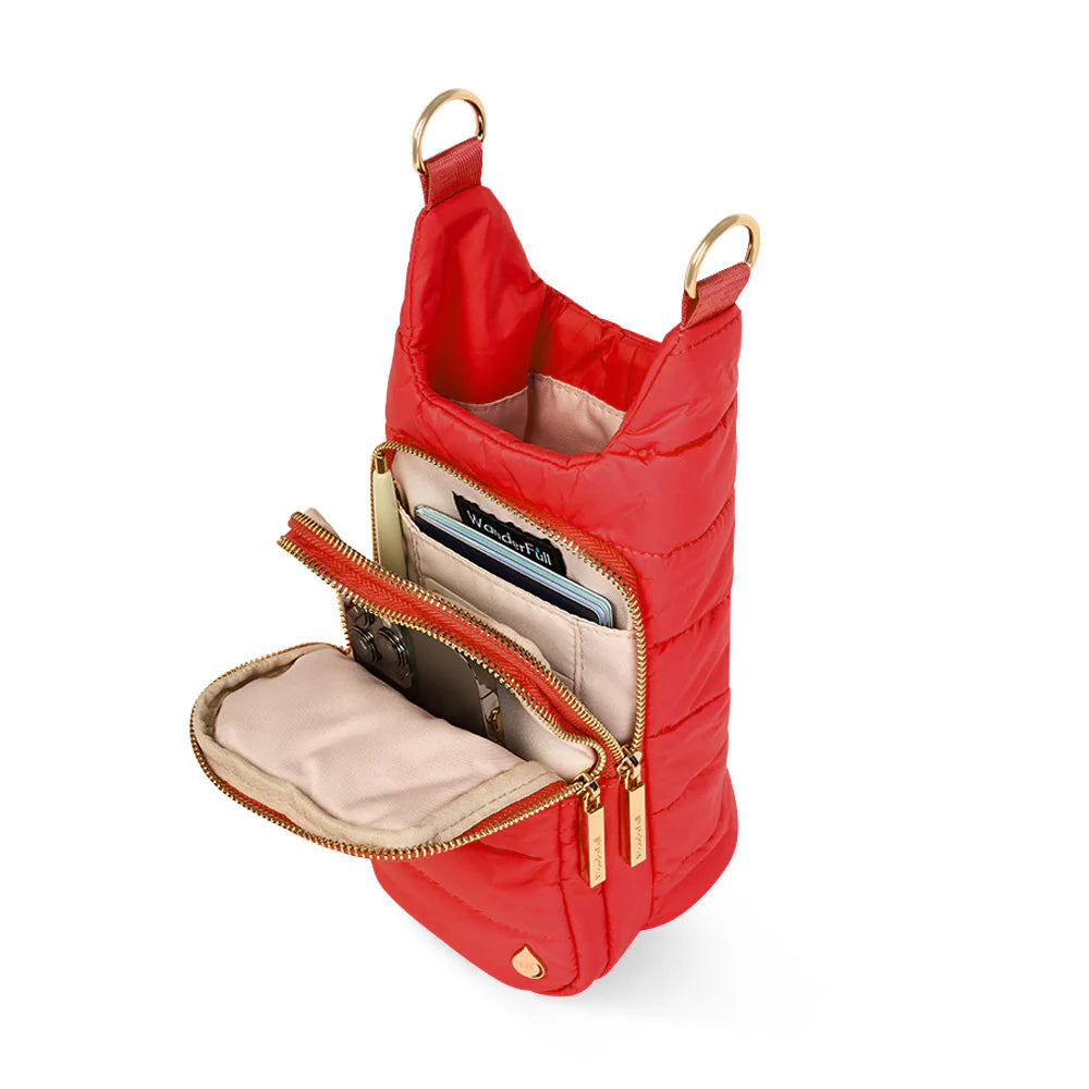 Poppy Red HydroBag® with Red, White, Navy striped Strap