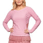 Her Majesty Long Sleeve Top - Malva