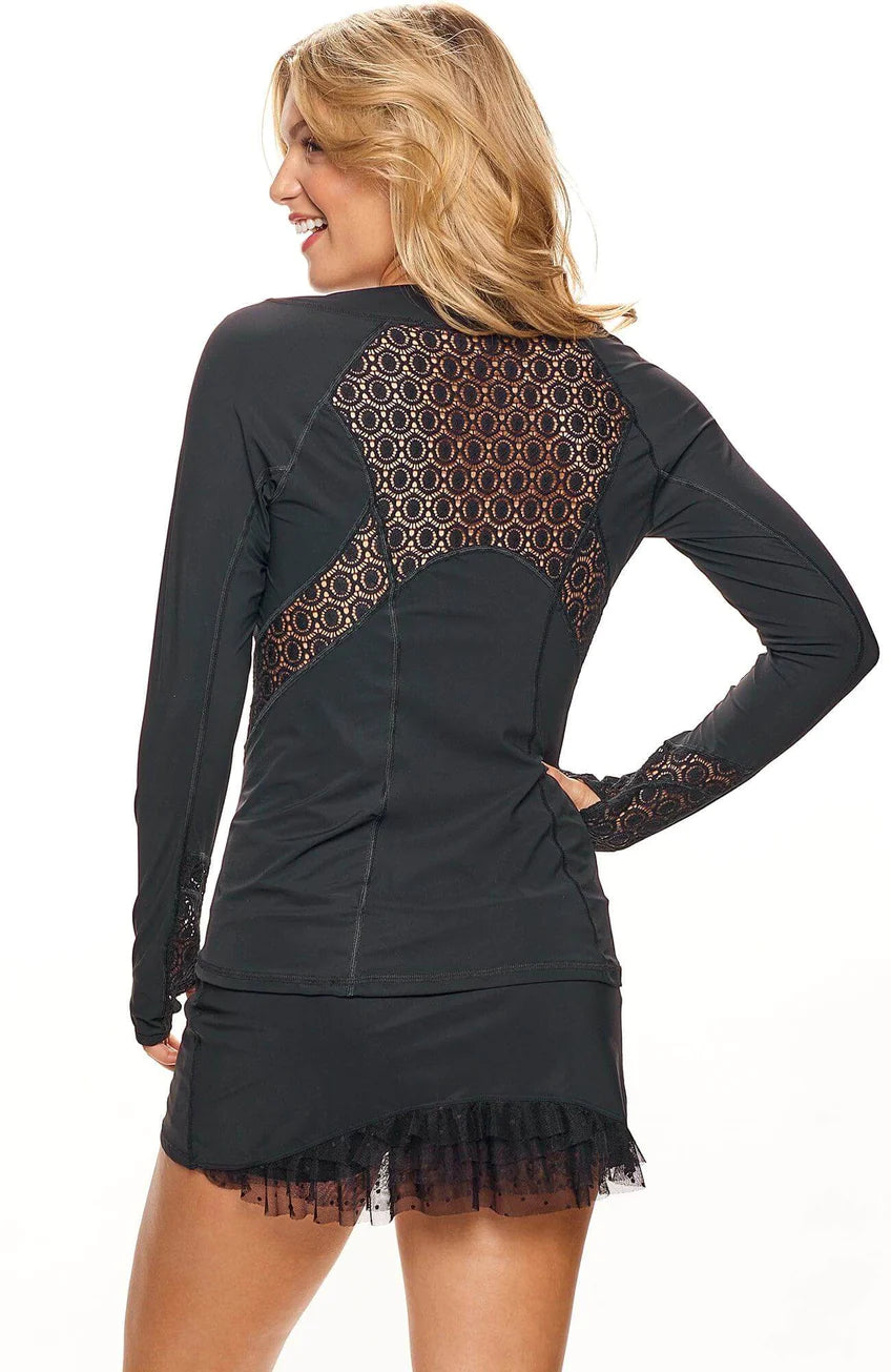 Her Majesty Long Sleeve Top - Black