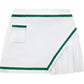 OLIVIA SKORT – WHITE WITH KELLY GREEN TRIM