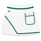 OLIVIA SKORT – WHITE WITH KELLY GREEN TRIM