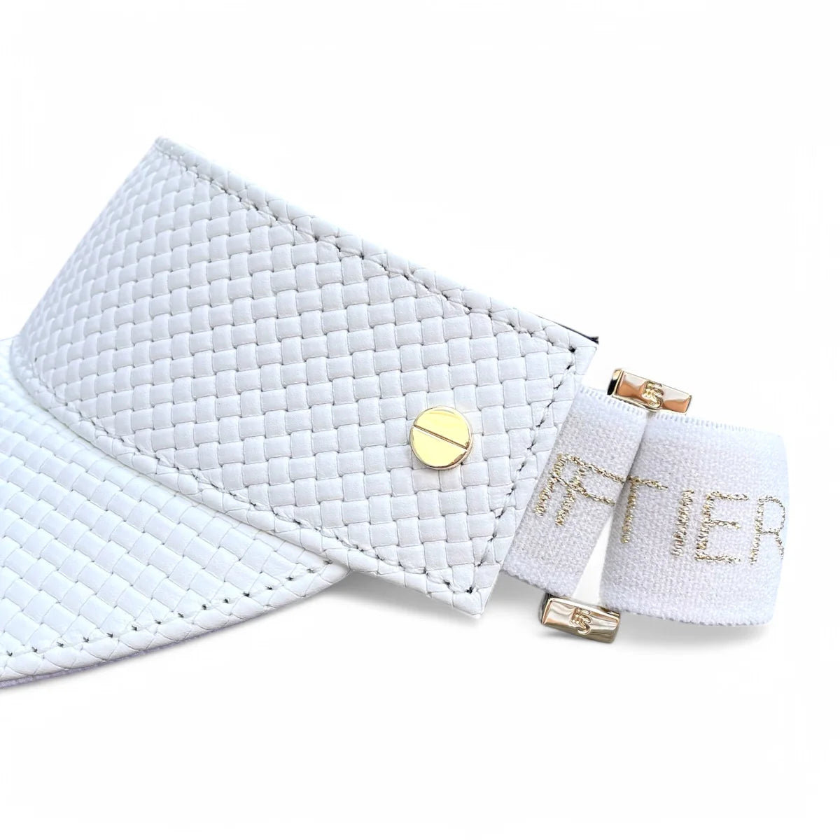 THE LEATHER VISOR - BLANC TRESSÊ & GOLD (LTD. ED.)