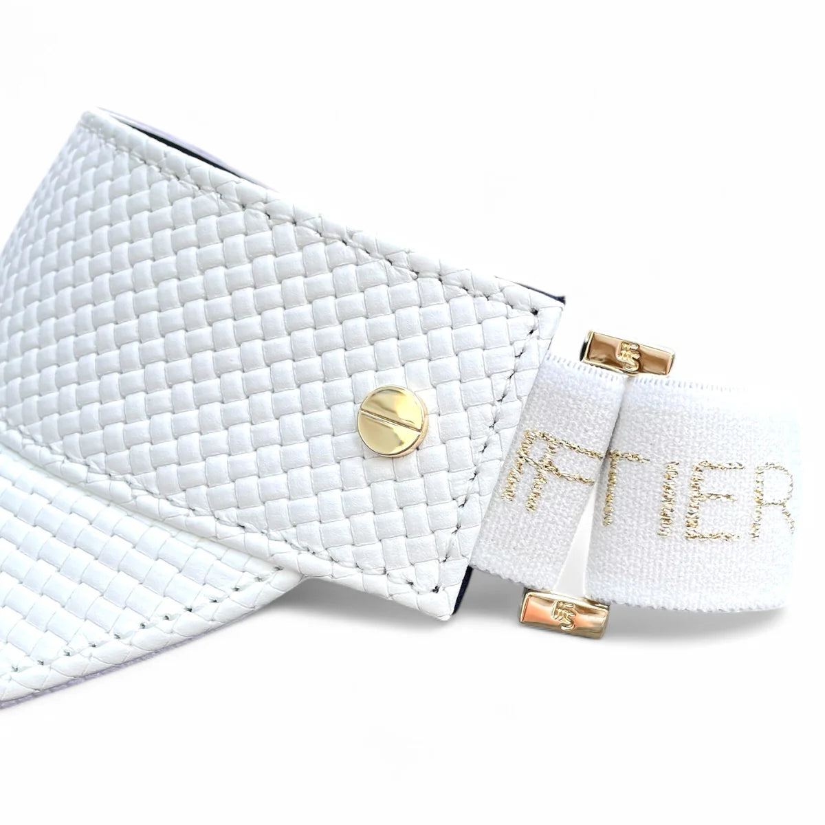 THE LEATHER VISOR - BLANC TRESSÊ & GOLD (LTD. ED.)