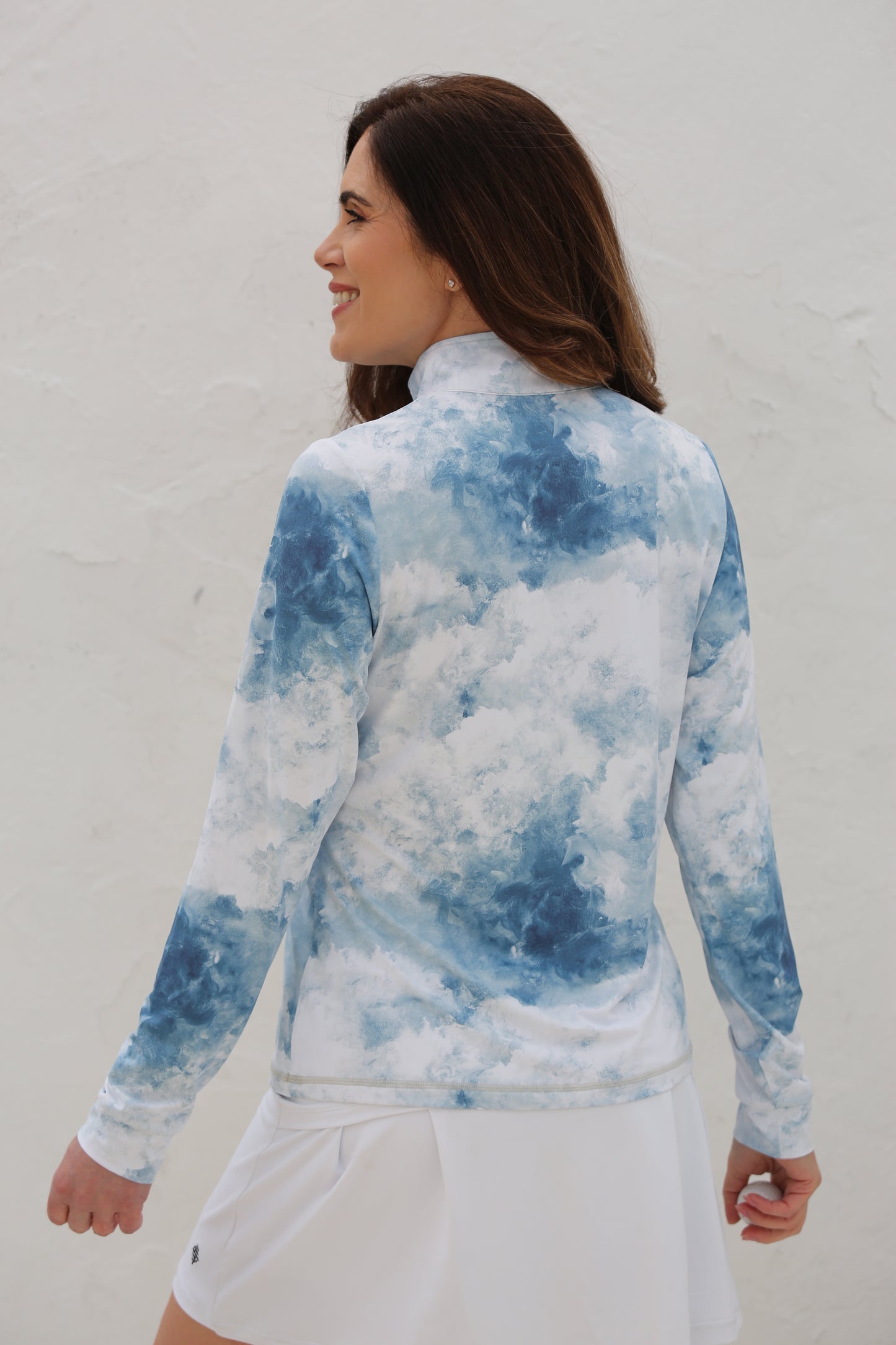 Cloud Print Long Sleeve Shirt