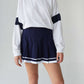 Tennis Skirt - Navy with White Trim