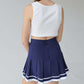 Tennis Skirt - Navy with White Trim