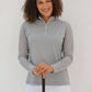 Dove - Women's Sheer Long Sleeve Golf Shirt (Ladder Design)
