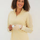 Butterscotch - Women's Sheer Long Sleeve Golf Shirt (Ladder Design)