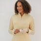 Butterscotch - Women's Sheer Long Sleeve Golf Shirt (Ladder Design)