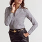 The Icon Shirt - Gunmetal/White Stripe