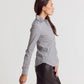 The Icon Shirt - Gunmetal/White Stripe