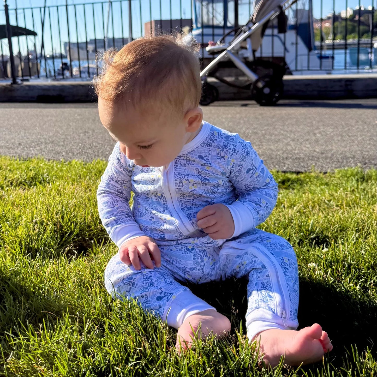 Golf - Baby Zip Onesie