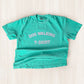 Dog Walking T-Shirts - Island Green/Pink