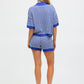 Suzie Knit Short - Indigo / Ivory