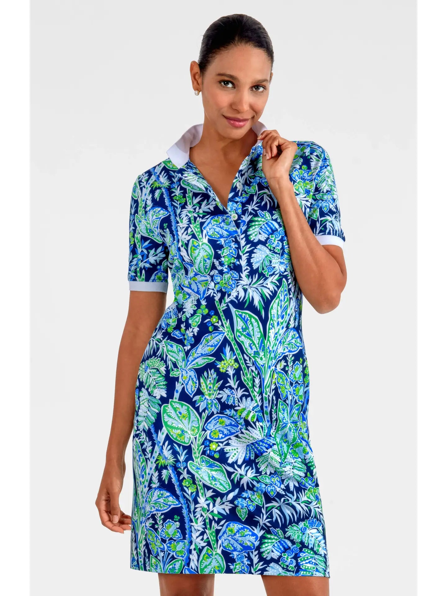 Jersey Serve It Up Dress - Vintage Vines
