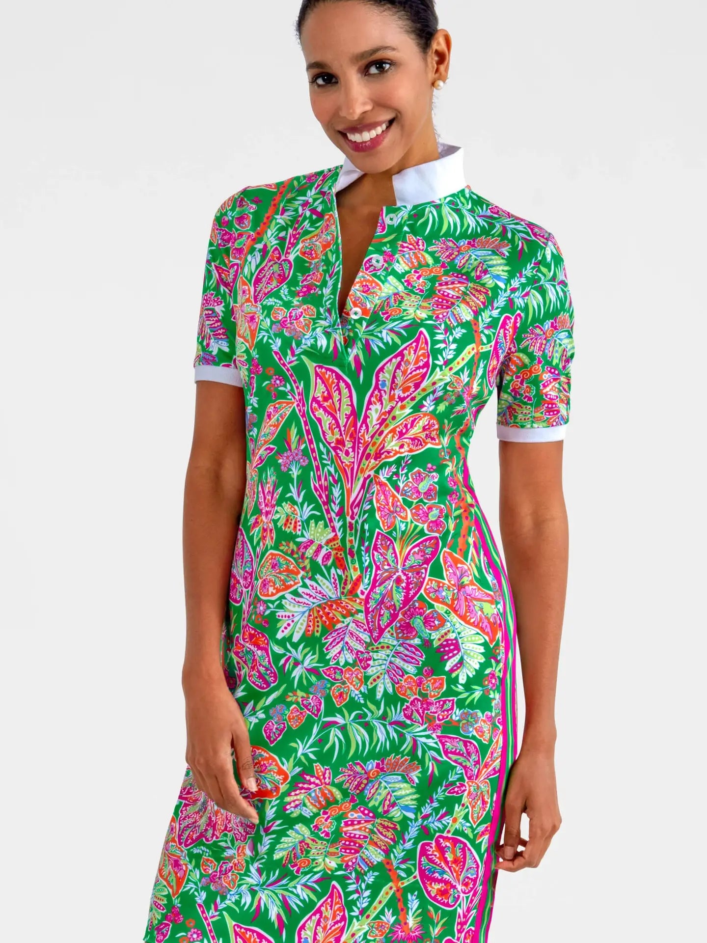 Jersey Serve It Up Dress - Vintage Vines