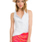 Jersey Sleeveless Ruffneck Top - Solid