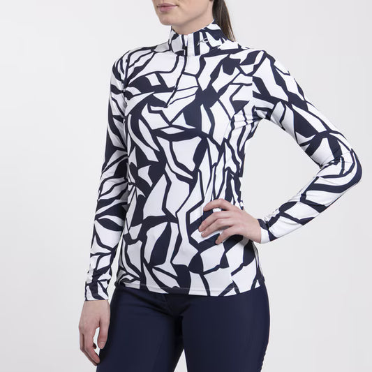 Women's Motion Print Half-Zip