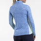 Women's Sunshine Printed Half-Zip - Blue Opal/Capri