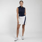 Women Vienna Collagen Skort 16 - White W/ Atlanta Blue Stripe