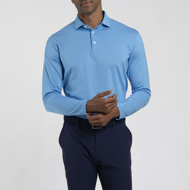Men Soren Stripe Polo Long Sleeve