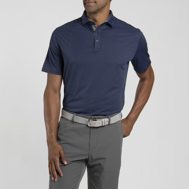 Men's Savin Structure Polo - Atlanta Blue