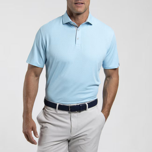 Men's Savin Structure Polo - Poolside