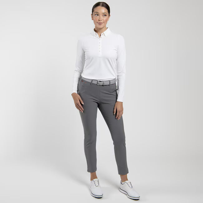 White - Women Catalina Cool Polo Long Sleeve