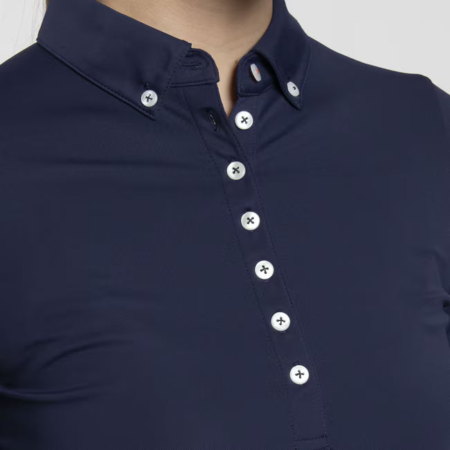 Atlanta Blue - Women Catalina Cool Polo Long Sleeve