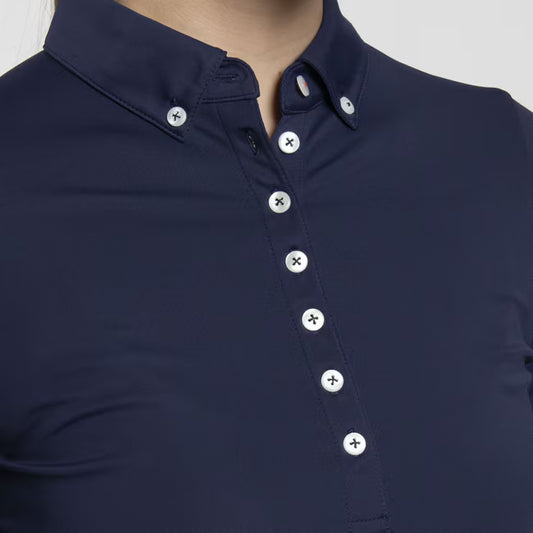 Atlanta Blue - Women Catalina Cool Polo Long Sleeve