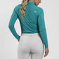 Emerald Dust - Women Catalina Cool Polo Long Sleeve