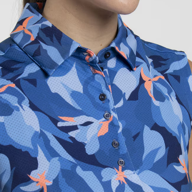 Yonder/Atlanta Blue - Women Eve Sleeveless Polo