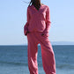 Kate Thermal Henley - Malibu Pink