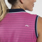 Peony/Atlanta Blue - Women Ella Structure Sleeveless Polo
